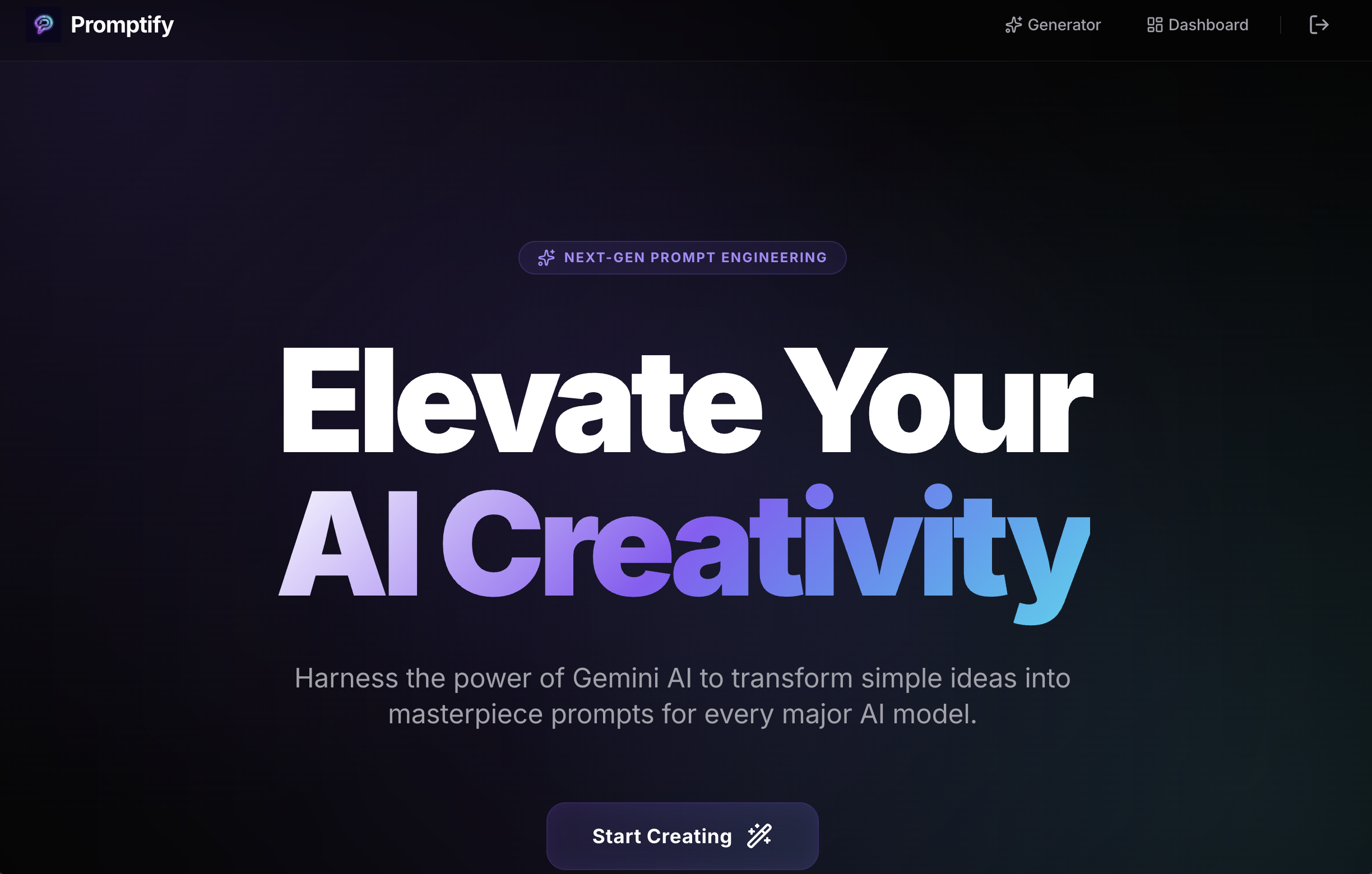 Promptify Screenshot